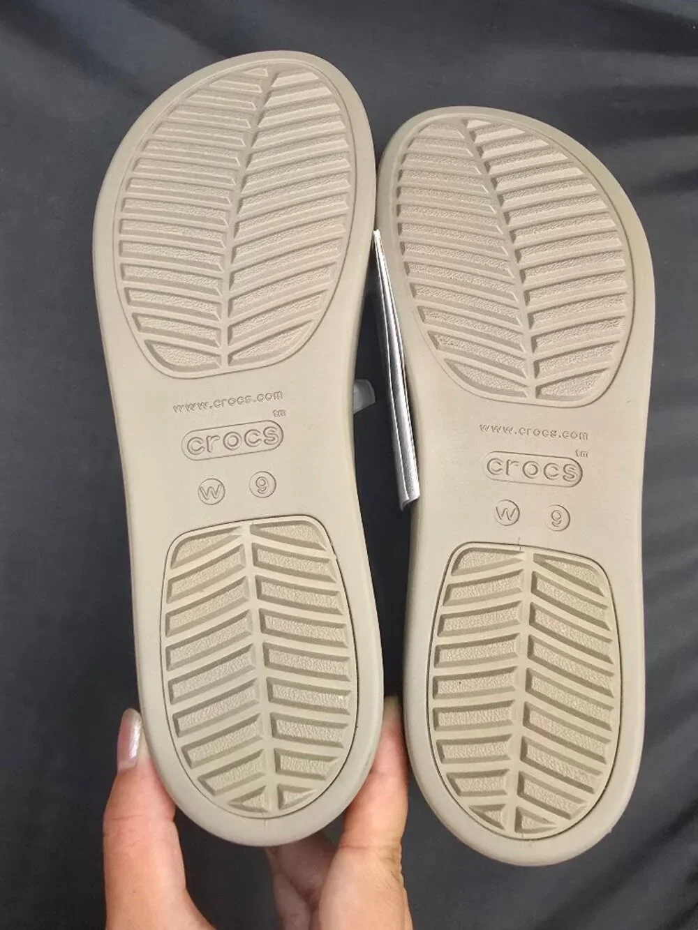 Crocs Brooklyn Low Wedge Black Mushroom Women's 9